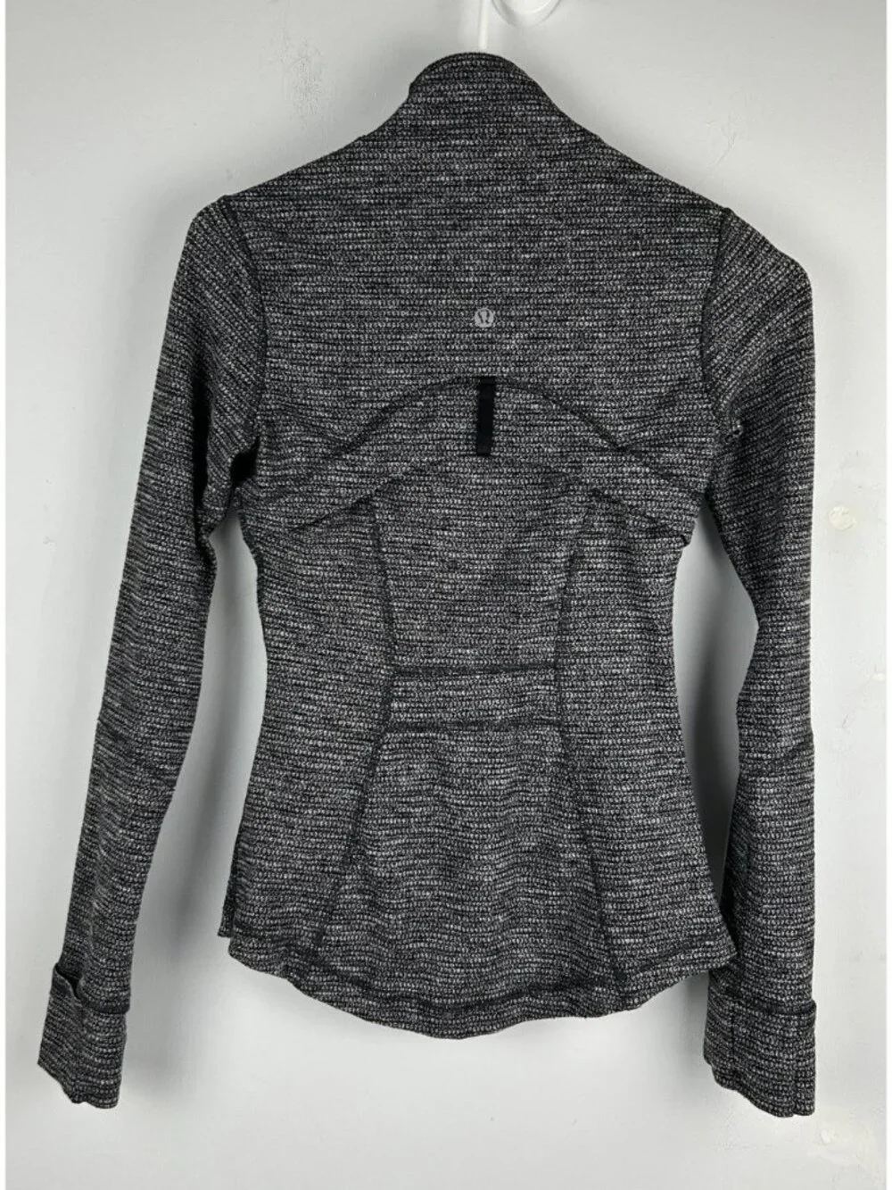Lululemon Define Jacket Heathered Black White Full Zip Size 2 - Picture 4 of 9
